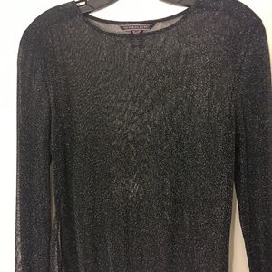 Victoria’s Secret sheer mesh top black